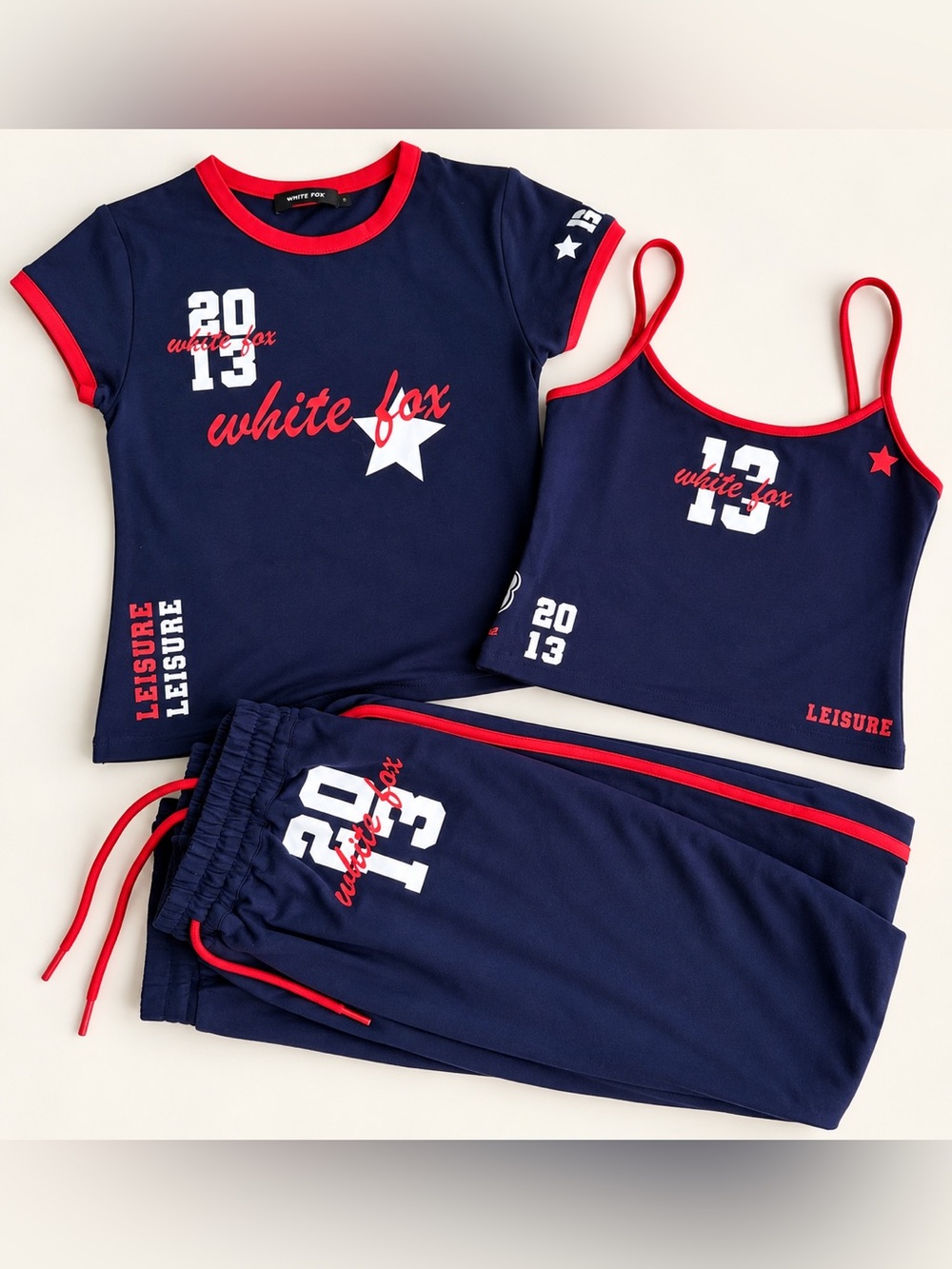 White Fox Boutique 3 piece All Star Season Set - Navy